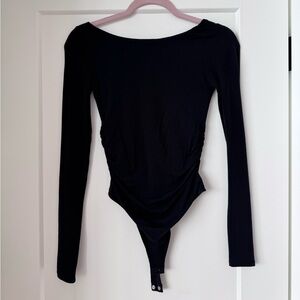 Joe Fresh Black Long Sleeve Bodysuit